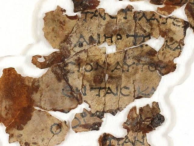 Dead Sea Scroll fragments — ancient manuscript pieces recovered from the Qumran caves